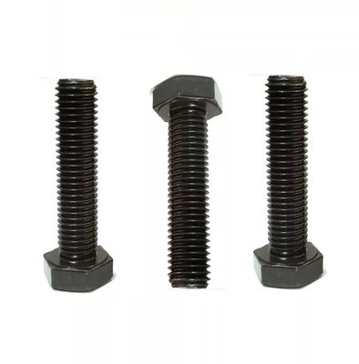 DIN933 931 Grade 8.8 Stainless Steel Hexagon Head Bolts M20 M24 M30 Black Oxide Hex Head Bolts
