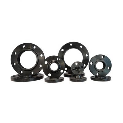Black JIS 10K PL Class 150 DN100 A105n Carbon Steel Forged Flange