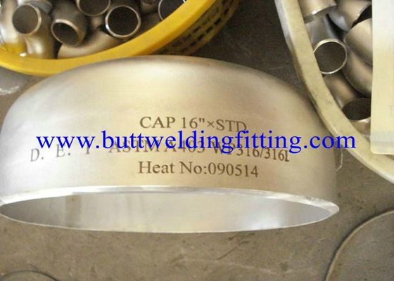 904l / Wp347 / Wp347h Stainless Steel Pipe Cap 1” Sch80s Asme B16.9 , Asme B16.11